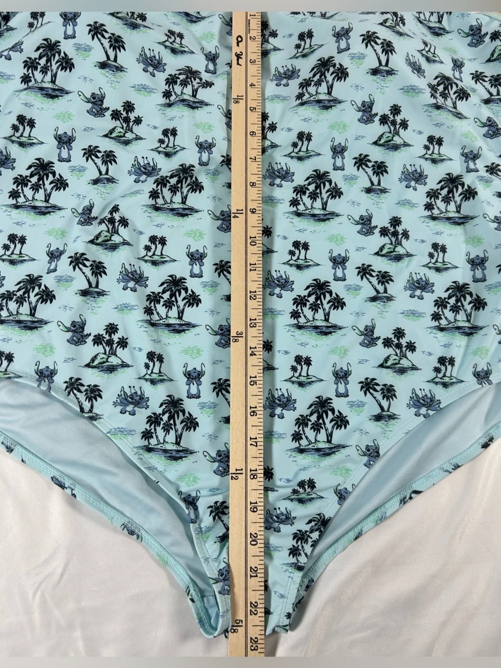 Disney Stitch One Piece Swimsuit 3X Blue UPF50+ Beach Resort Park Vacation NWT